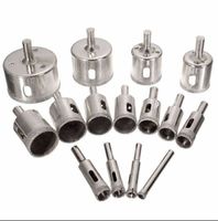 15pcs Diamantbohrer Glasbohrer Bohrkrone