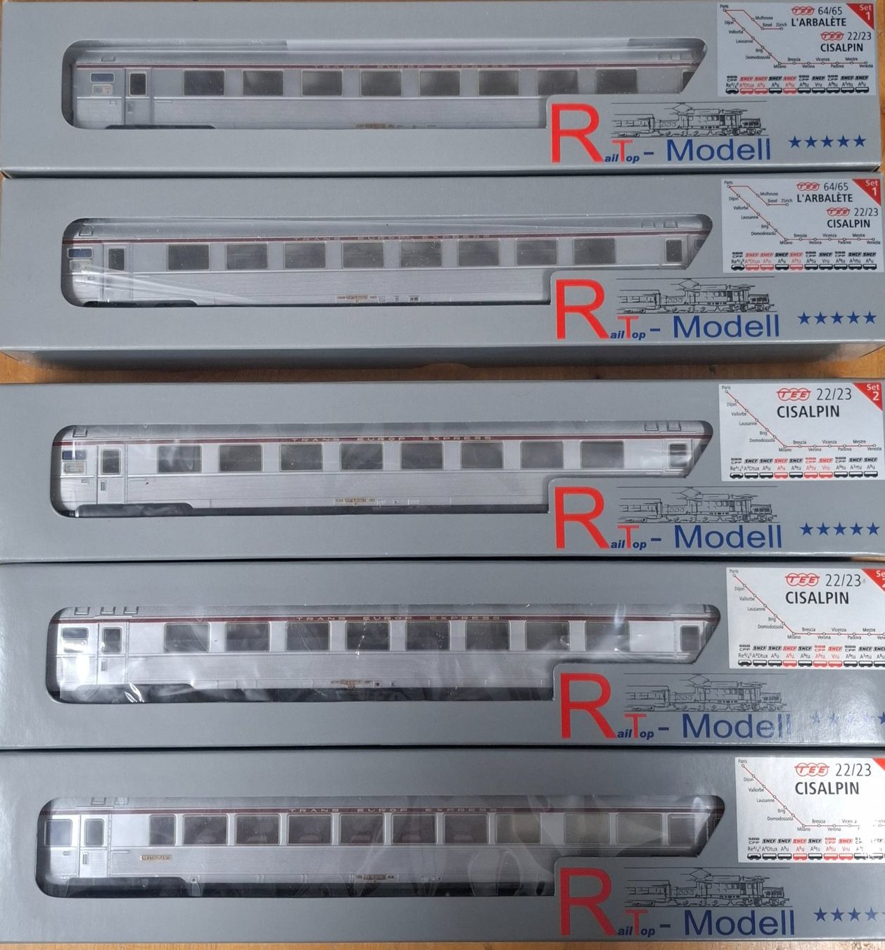RailTop Modellini di ferrovie: RailTop-Modell TEE  Arbalète + Cisalpin – Nuovo e nell'imballaggio originale da Lajoux JU venduto da trainap 1