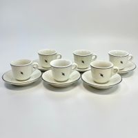 Lot de 6 tasses Nespresso en porcelaine Tognama Italie