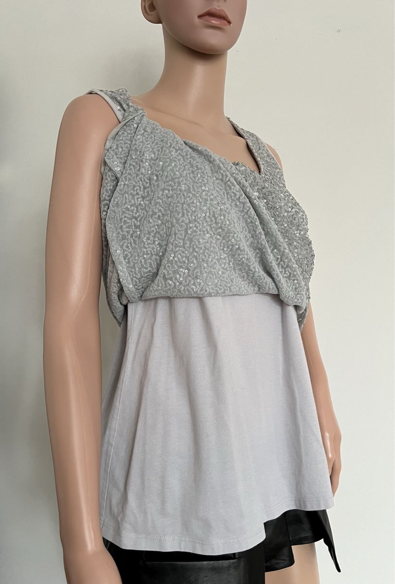 Marc Cain Tops: Marc Cain Pailletten Top, silber, 3/38 – Gebraucht aus Bergdietikon von pinkerton13 4