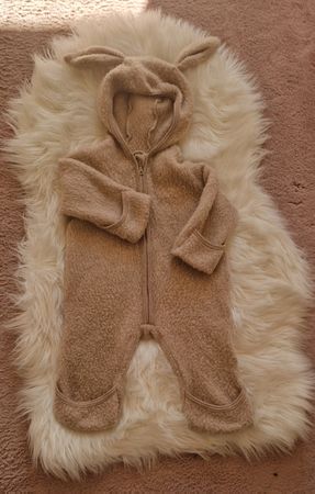 Huttelihut Overall Wolle  beige Grösse 68