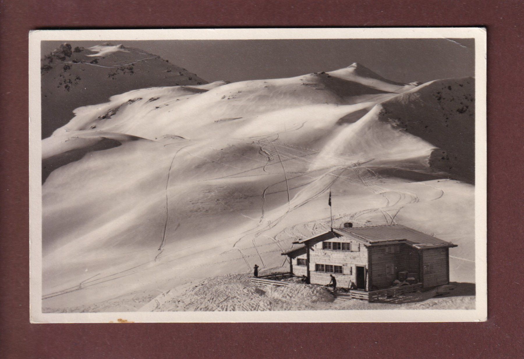 Cartoline postali: AROSA - Weisshornhütte - 1931 – Usato da Pully venduto da nicecards