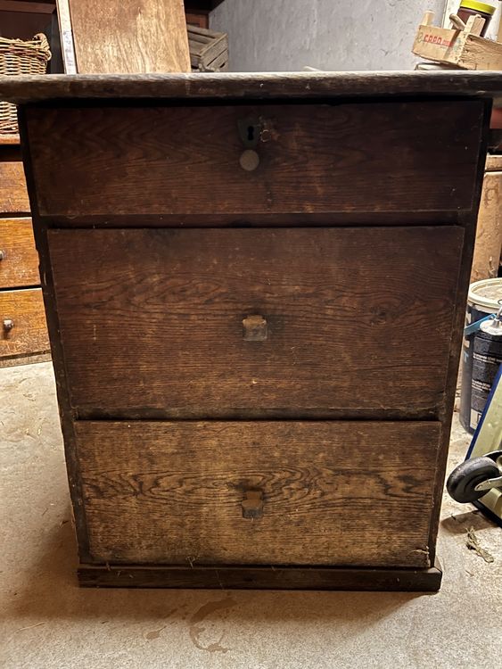 Commode haute 4 tiroirs et 1 niche bois massif de mindi Kretos 60cm