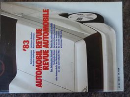 AUTOMOBIL REVUE KATALOG 1 9 8 3