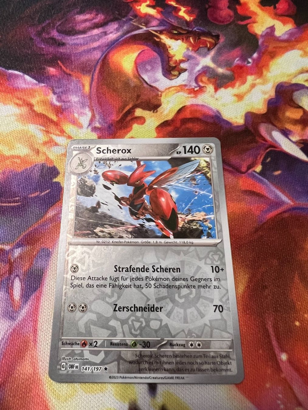 Pokémon Carte collezionabili: Scherox (OBF 141) / Reverse Holo / Obsidianflammen – Nuovo (secondo la descrizione) da Bülach venduto da CherryBlu