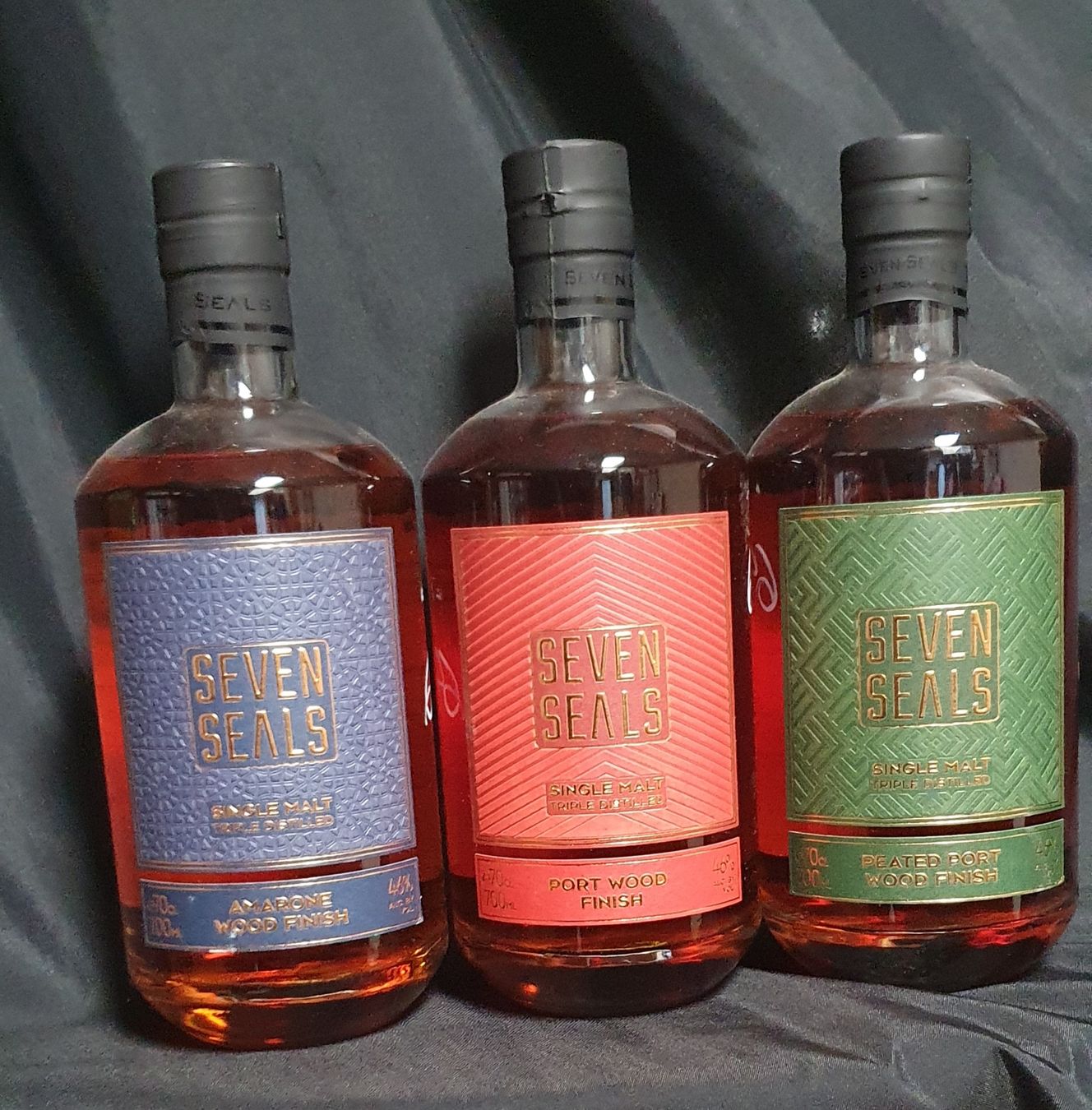 Bevande alcoliche: 3 x SEVEN SEALS Whisky – Nuovo e nell'imballaggio originale da Aesch BL venduto da Phm2