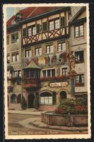 Stein am Rhein, Hotel Sonne mit Brunnen