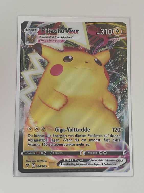 Pikachu vmax 044 185 kaufen auf ricardo