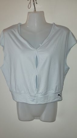 Puma Damen Sportshirt hellblau kurz neuwertiger Zustand Joga