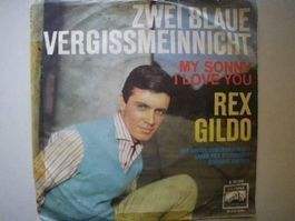 Vinyl Single Rex Gildo - Zwei blaue Vergissmeinnicht