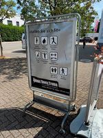 Werbetafel für Gewerbe aus Metall