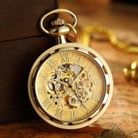✅ NEU Antike Skelett Mechanische Taschenuhr Steampunk