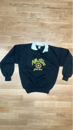 Retro Sweatshirt schwarz Grösse M All Star Gold Rush