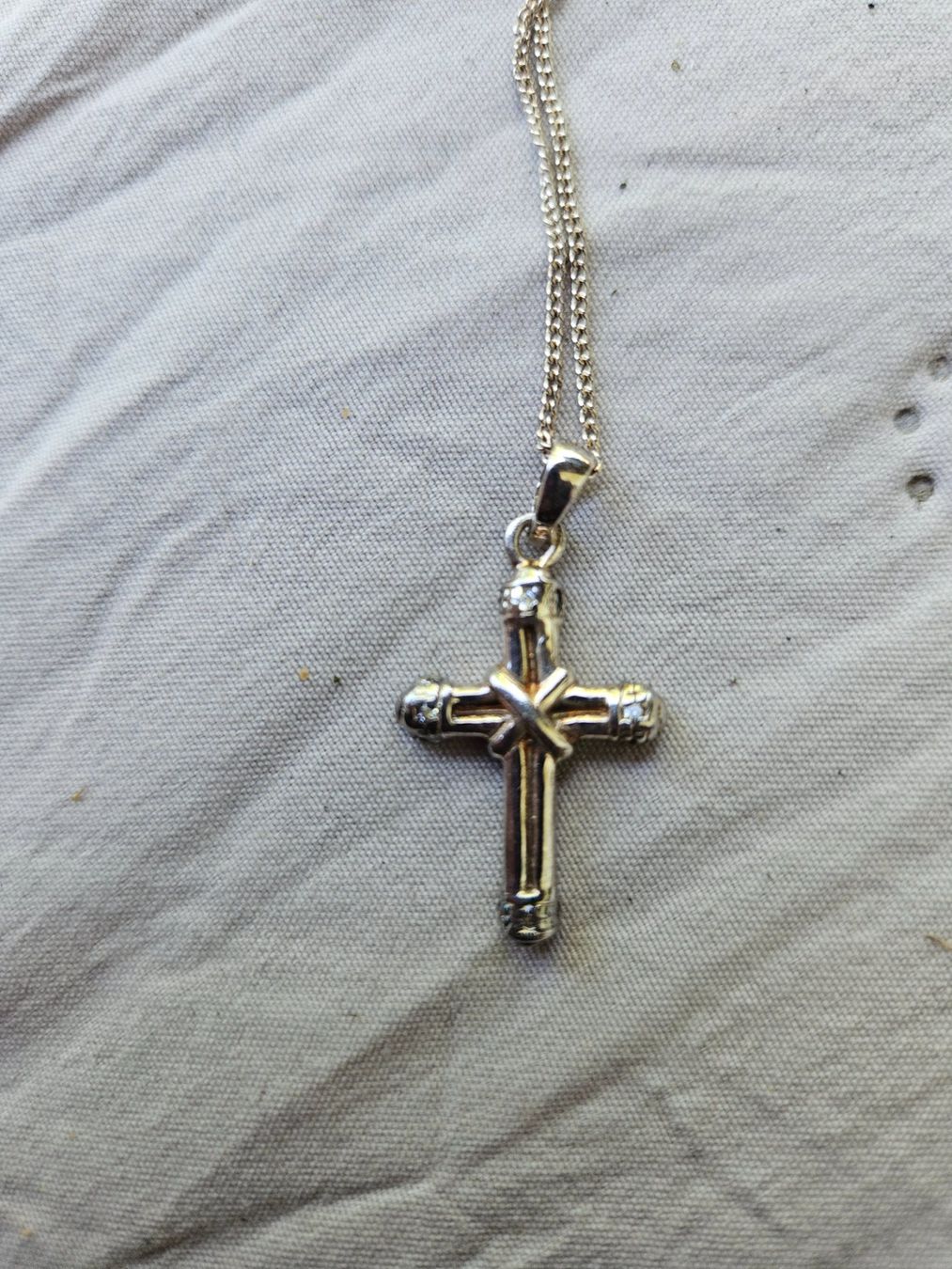 Catenine: Wunderschöne echt Sterling Silber Kreuz Kette – Usato da Gränichen venduto da Zmoonlight 2