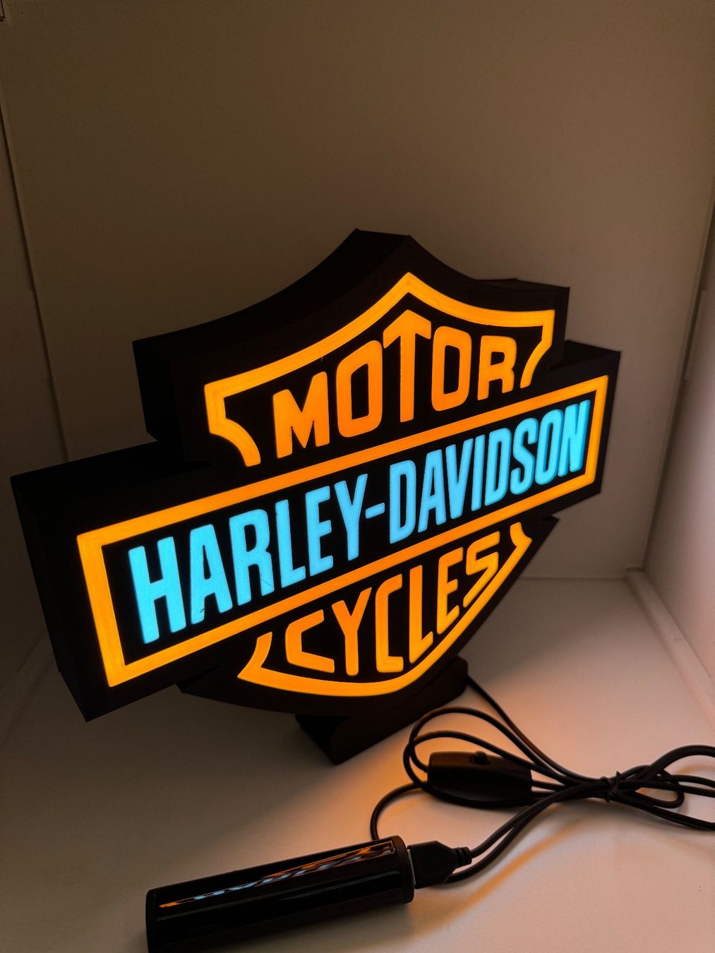 Lampade: Lightbox lumière led Harley Davidson – Nuovo (secondo la descrizione) da Vicques venduto da PAMB3D 2