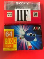 AXIA BOX-2 64 Chrom + SONY HF-90 seltene Audio Kassetten!