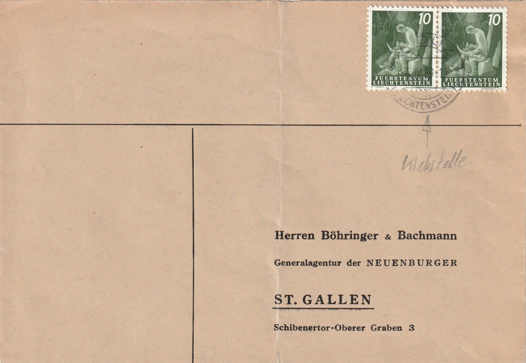 Tous les timbres: FL ZU. Nr. 237 RM auf Brief – D'occasion à Rorschacherberg par fratovi2