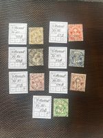Ziffermarken Faser 1882 Lot sehr gut gestempelt  (5679)