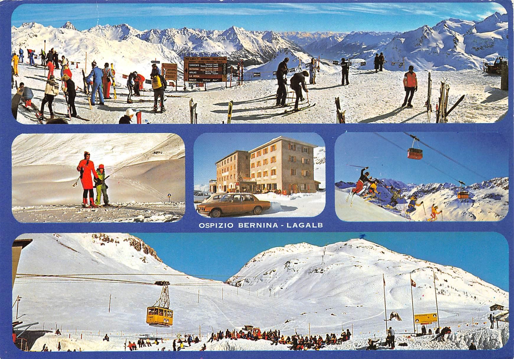 Cartoline postali: Ospizio Bernina Lagalb – Usato da Ottikon b.Kemptth. venduto da Neptun1974