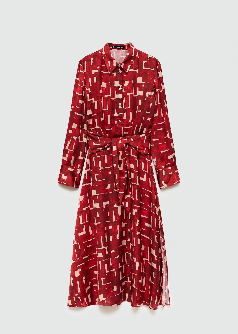 Mango Vestiti: MANGO Red Patterned Midi Dress, MEW MEDIUM – Nuovo (secondo la descrizione) da Wädenswil venduto da Jul_1207