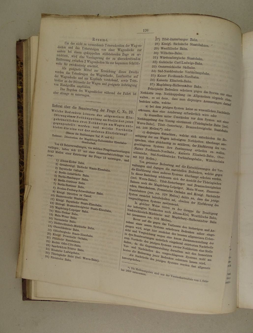 Libri: FORTSCHRITTE DES EISENBAHNWESENS IN TECH. BEZIEHUNG, 1871 – Usato da Grüningen venduto da Kartensammler 5