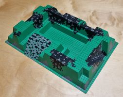 Lego 6261px1 Baseplate, Raised 32 x 48 x 6 with Center Pit