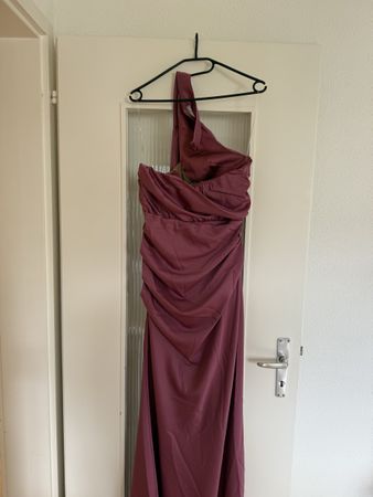 FASHIONNOVA Abendkleid lang rosa Grösse L neu