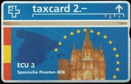 Taxcard 401L_41022 Spanische Pesetas 2. Auflage ungebraucht