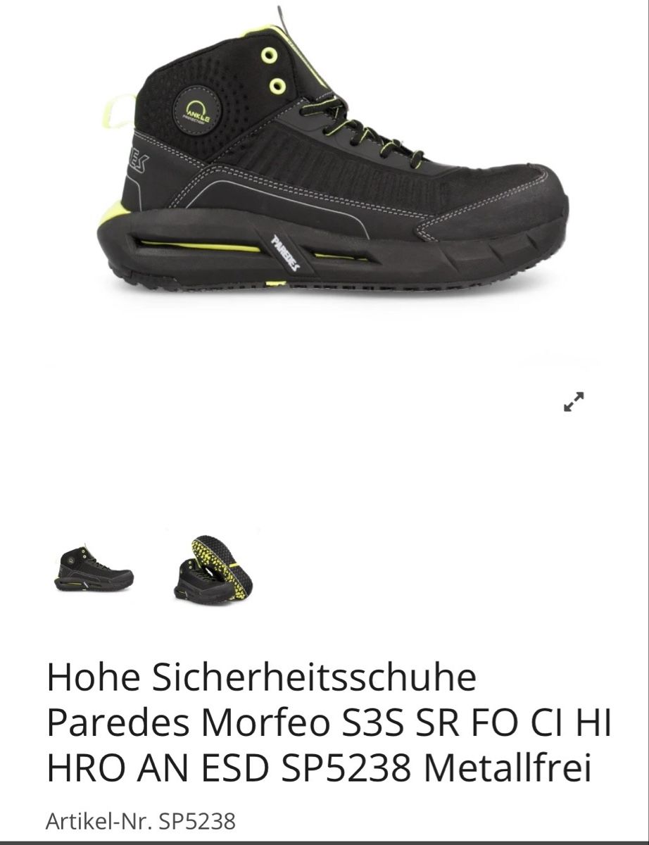 Scarpe da uomo: Arbeitsschuhe S3 Gr.43 – Nuovo (secondo la descrizione) da Mellingen venduto da DTSale 4