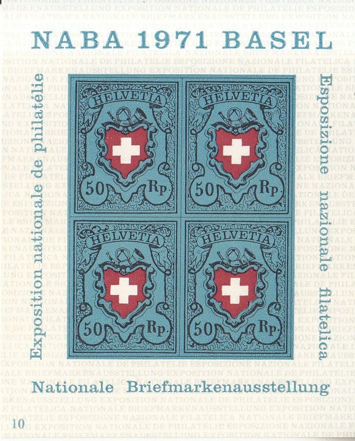 Tutti i francobolli: SBK W45 postfrisch, Block Nr. 10 von 1 - 30 – Usato da Bürglen TG venduto da StampGraf