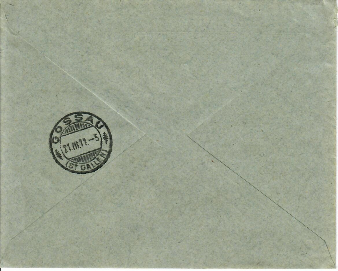 Tutti i francobolli: Brief, Jak. Baumgartner Holz-Handlung Buchs 1911 – Usato da Hochdorf venduto da Ziegel-16 1