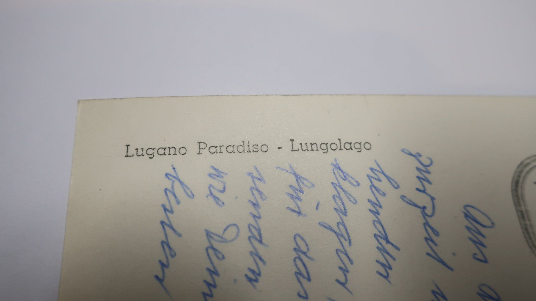 Cartoline postali: Lugano Paradiso - Lungolago  1960 – Usato da Cormoret venduto da Pascalll2001 4