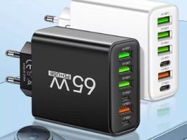 Insgesamt 65w USB C 6 Ports Schnell ladegerät