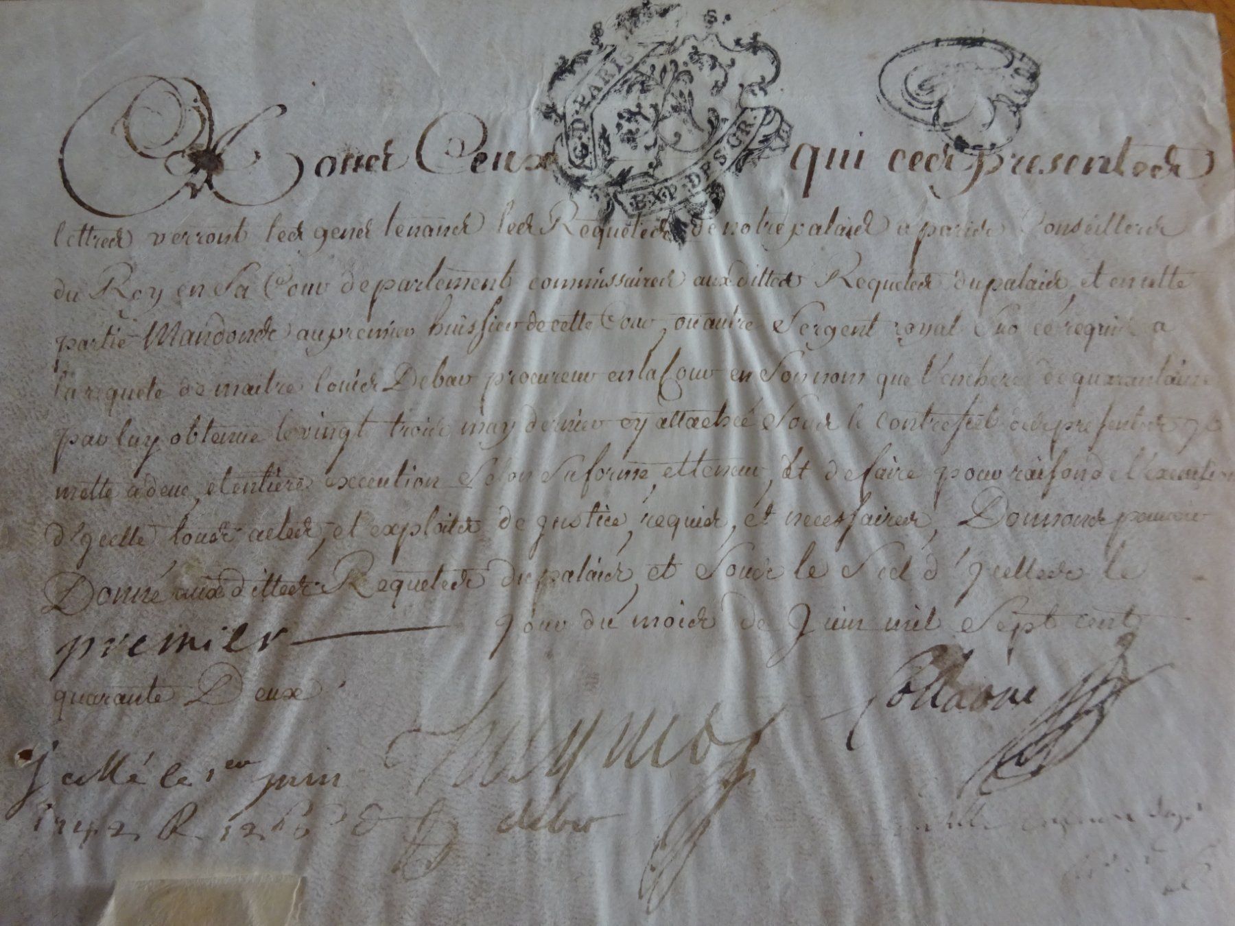 Bücher: Handzettel Pergament 1742 – Gebraucht aus Esslingen von eintagammeer 5