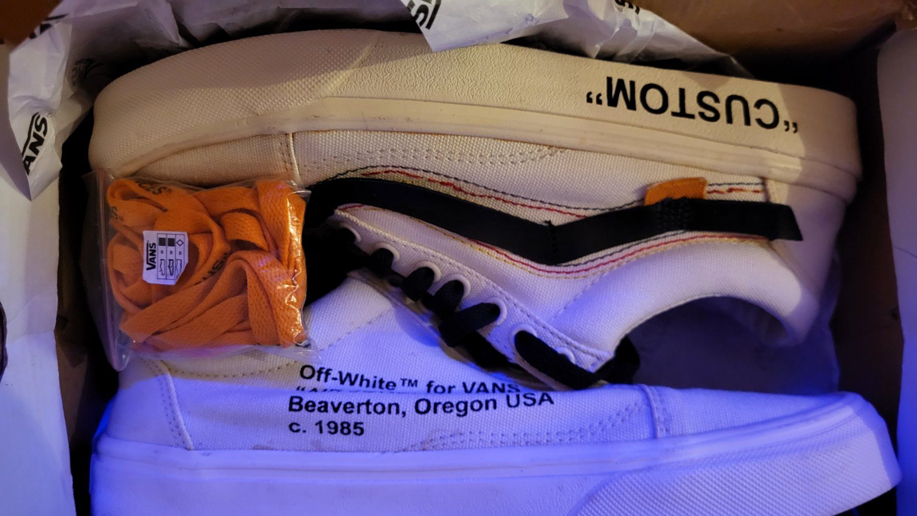 Vans Scarpe da uomo: Vans old school X Offwhite – Nuovo (secondo la descrizione) da Bern venduto da Sneakerheadz 2
