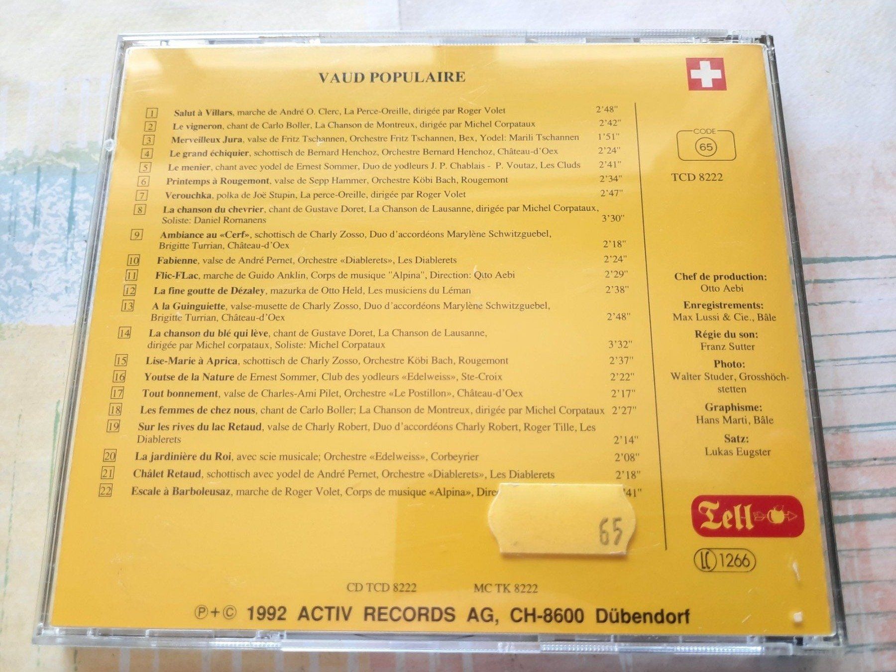 CD: Cd Vaud Populaire  – Usato da Pully venduto da bro_n52j 1