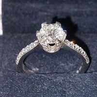 Ring 750 Weissgold Diamanten 1,31ct BUCHERER Solitär GIA