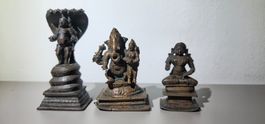 Alte indische Götter in Bronze