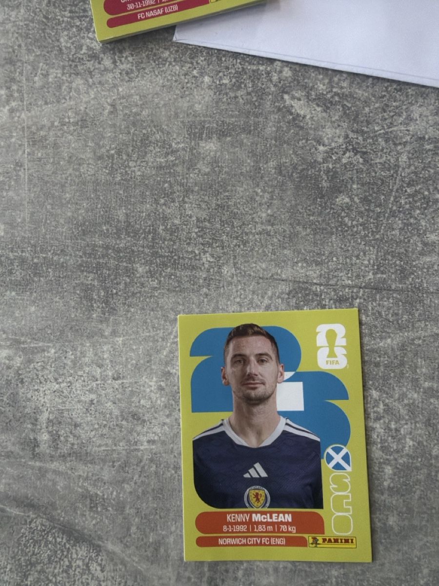 Panini Carte collezionabili: Panini Kenny McLean SCO16 – Usato da Pfeffingen venduto da Fantasy1971