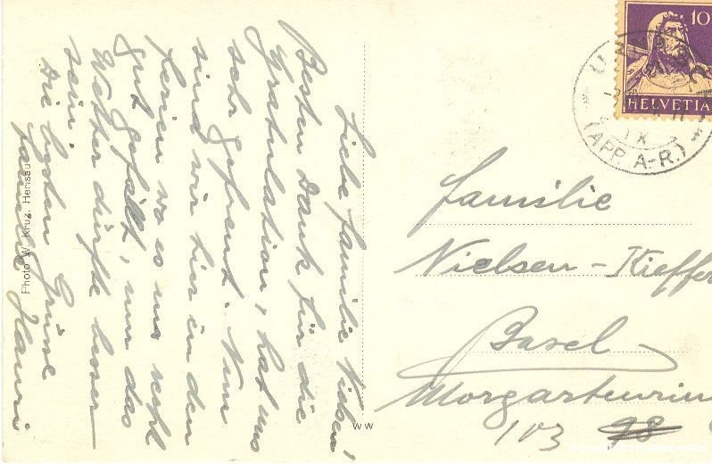 Cartoline postali: Urnäsch - mit Säntis + ca. 1930 TOP – Usato da Emmenbrücke venduto da teestube 1