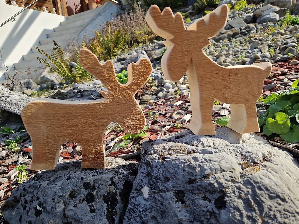 Holzartikel: Schweizer Arvenholz Elch ca 17cm – Neu und originalverpackt aus Thun von Schneeflckli 1