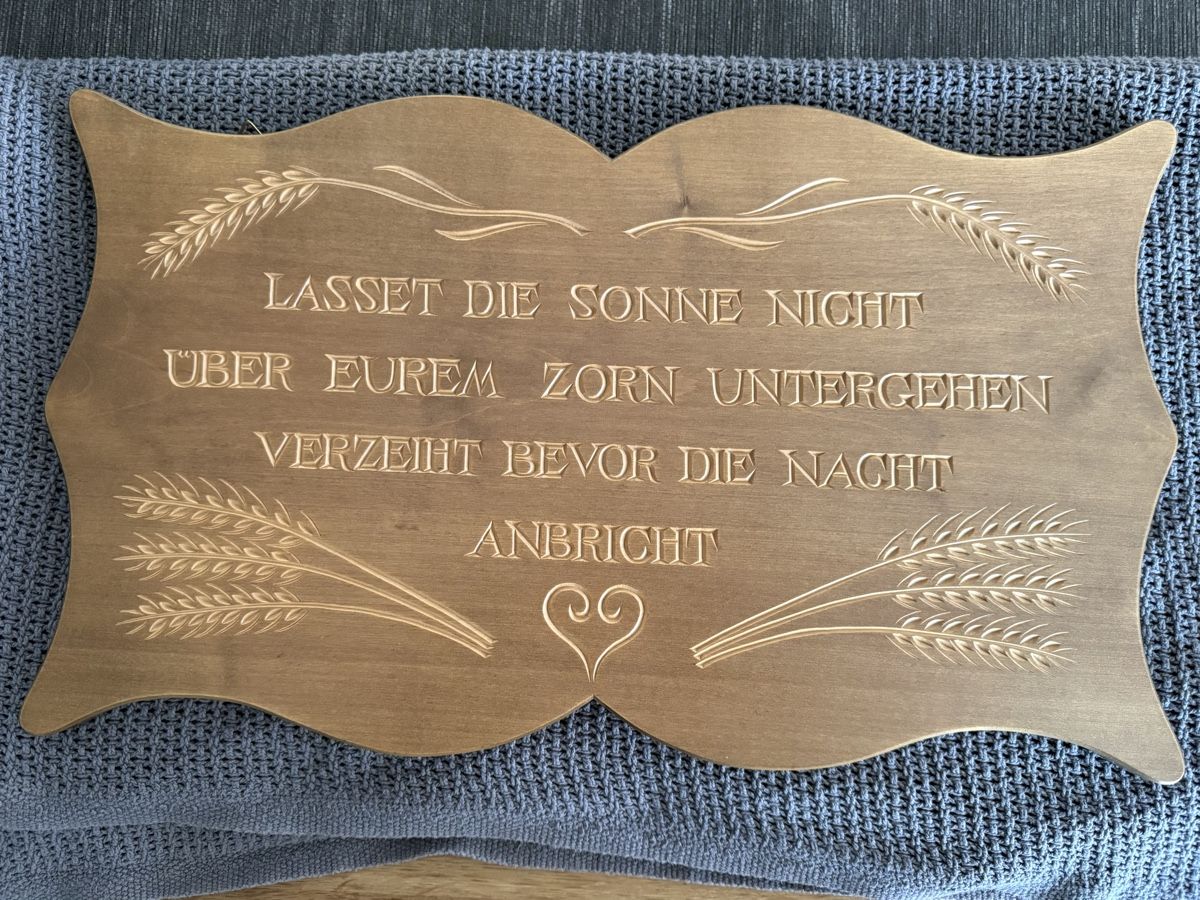 Tutte le decorazioni: Handgeschnitzte dekorative Holztafel – Nuovo (secondo la descrizione) da Frick venduto da chr_ts5y