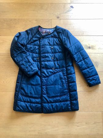 manteau léger matelassé court réversible 38