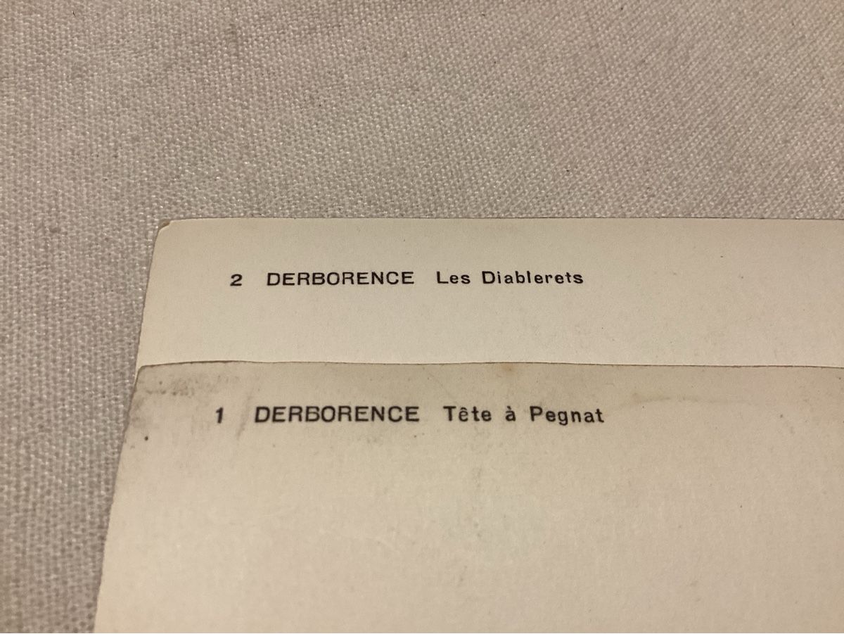 Ansichtskarten: Derborence 2 cartes , nº 1 et 2 – Gebraucht aus Luc (Ayent) von Rebouille 3