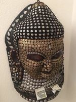 Holz Buddha Büste für an die Wand