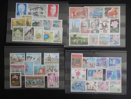 Monaco Lot mit ** Werten 12 Steckkarten VII