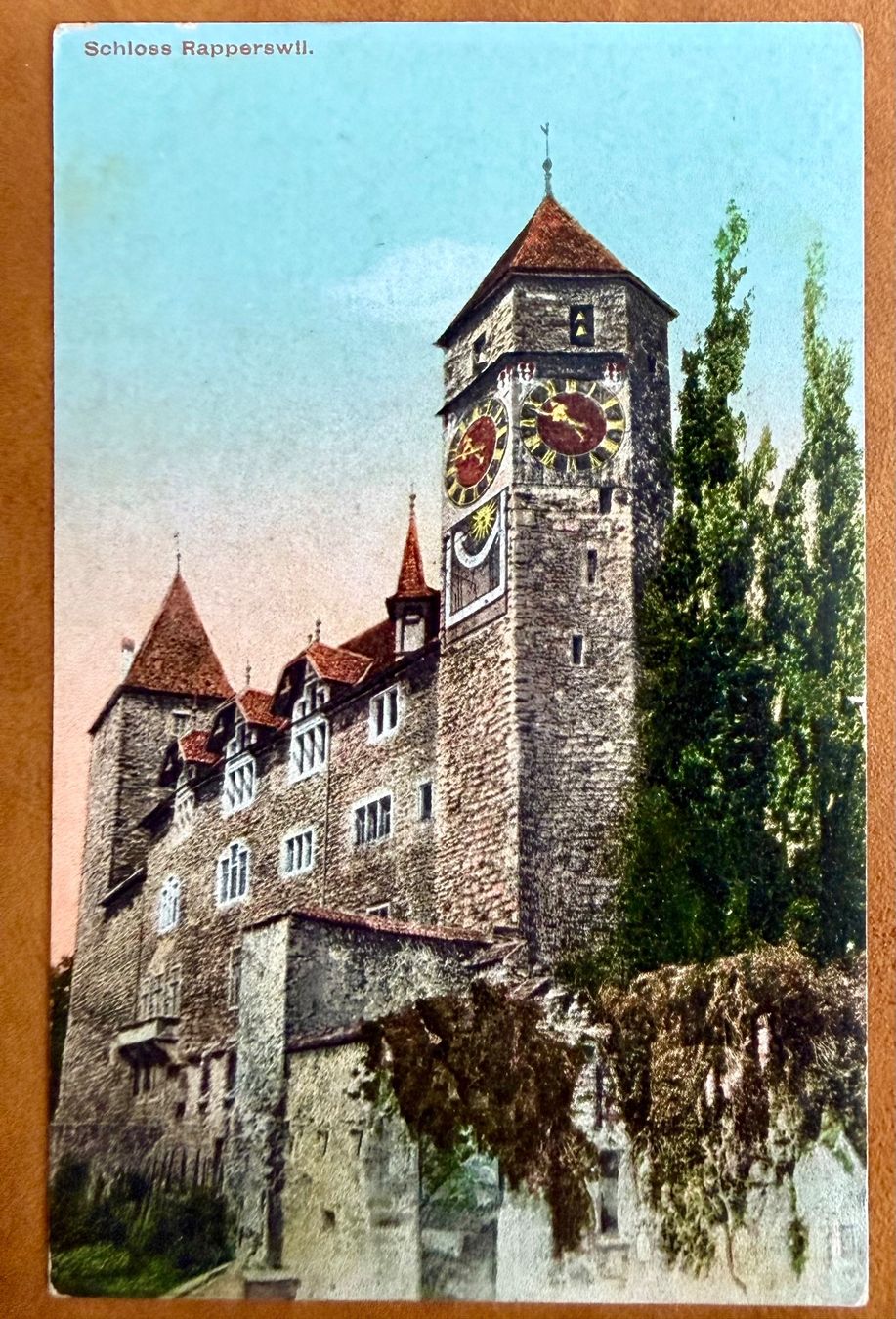 Ansichtskarten: Rapperswil - Schloss 1908 – Gebraucht aus Lutry von Ediego