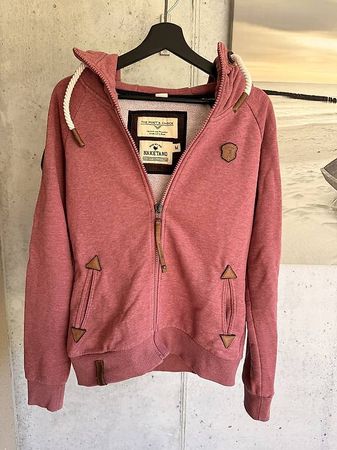 Naketano Zip Jacke Dunkelrot Meliert