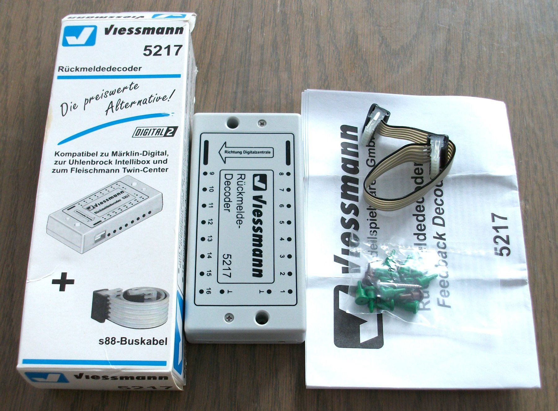 Viessmann Modellini di ferrovie: Viessmann Rückmeldedecoder 5217, neu & OVP – Nuovo e nell'imballaggio originale da St. Moritz venduto da Manu7500