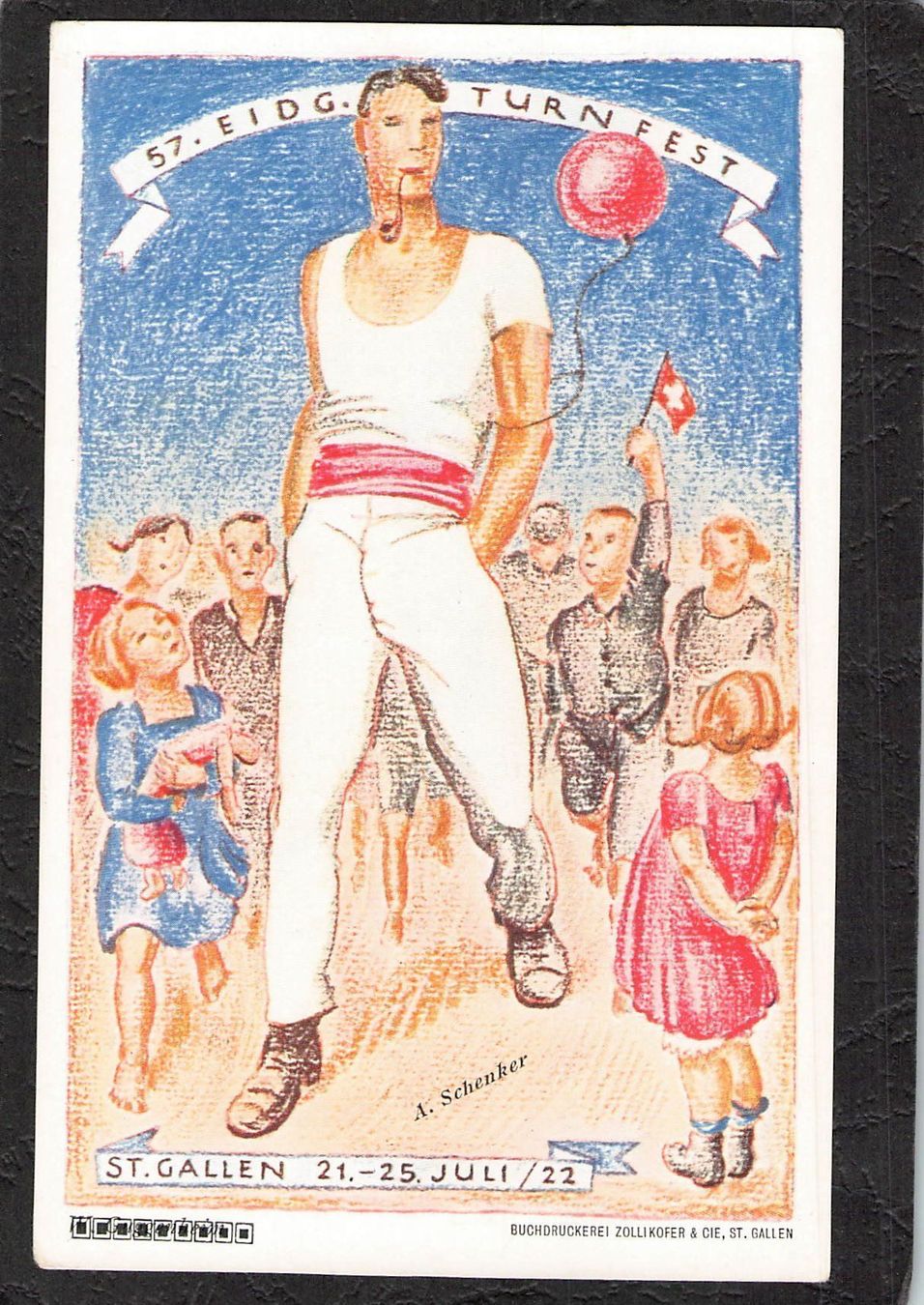 Cartoline postali: ^Eidg. Turnfest St. Gallen 1922 – Usato da Reichenburg venduto da Pipo-67